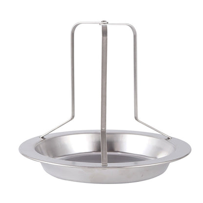 PureQ "Clucker Throne" Beer Can Chicken Vertical Cooking Rack & Dish